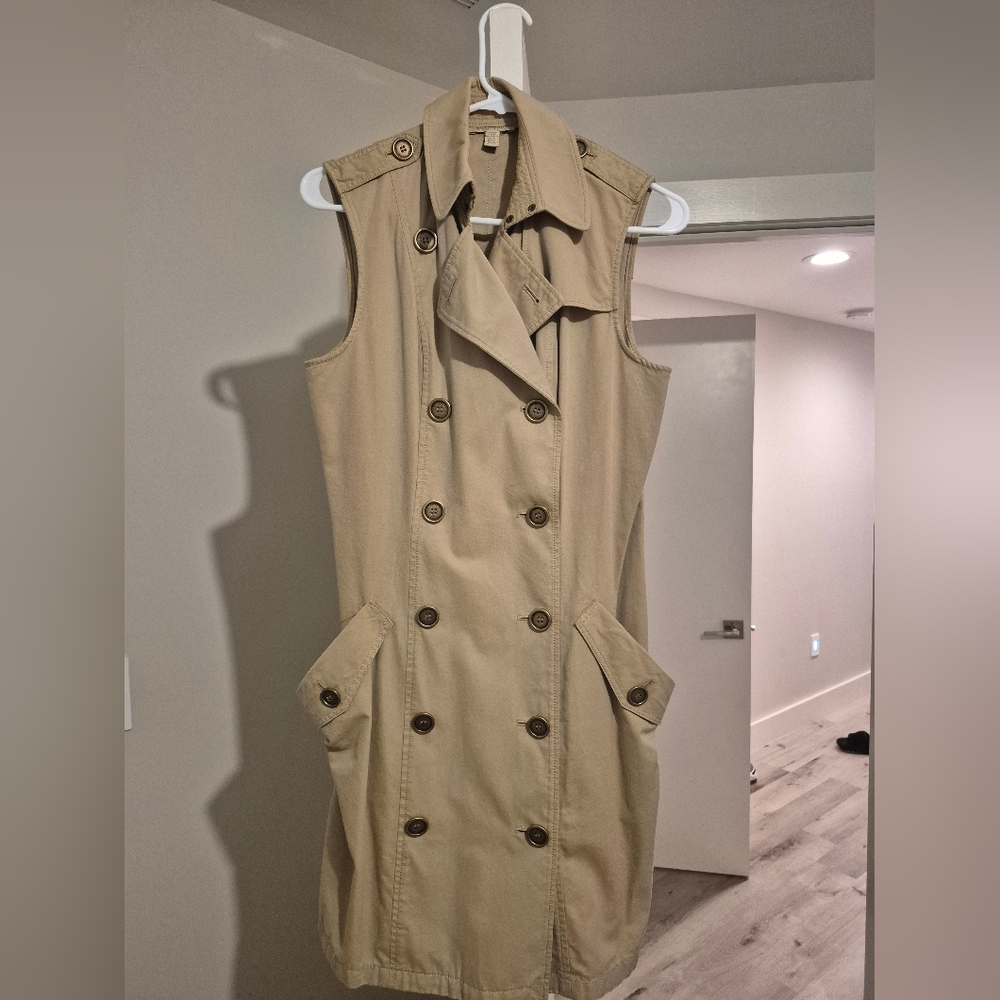 Burberry Tan Trench Dress/Coat